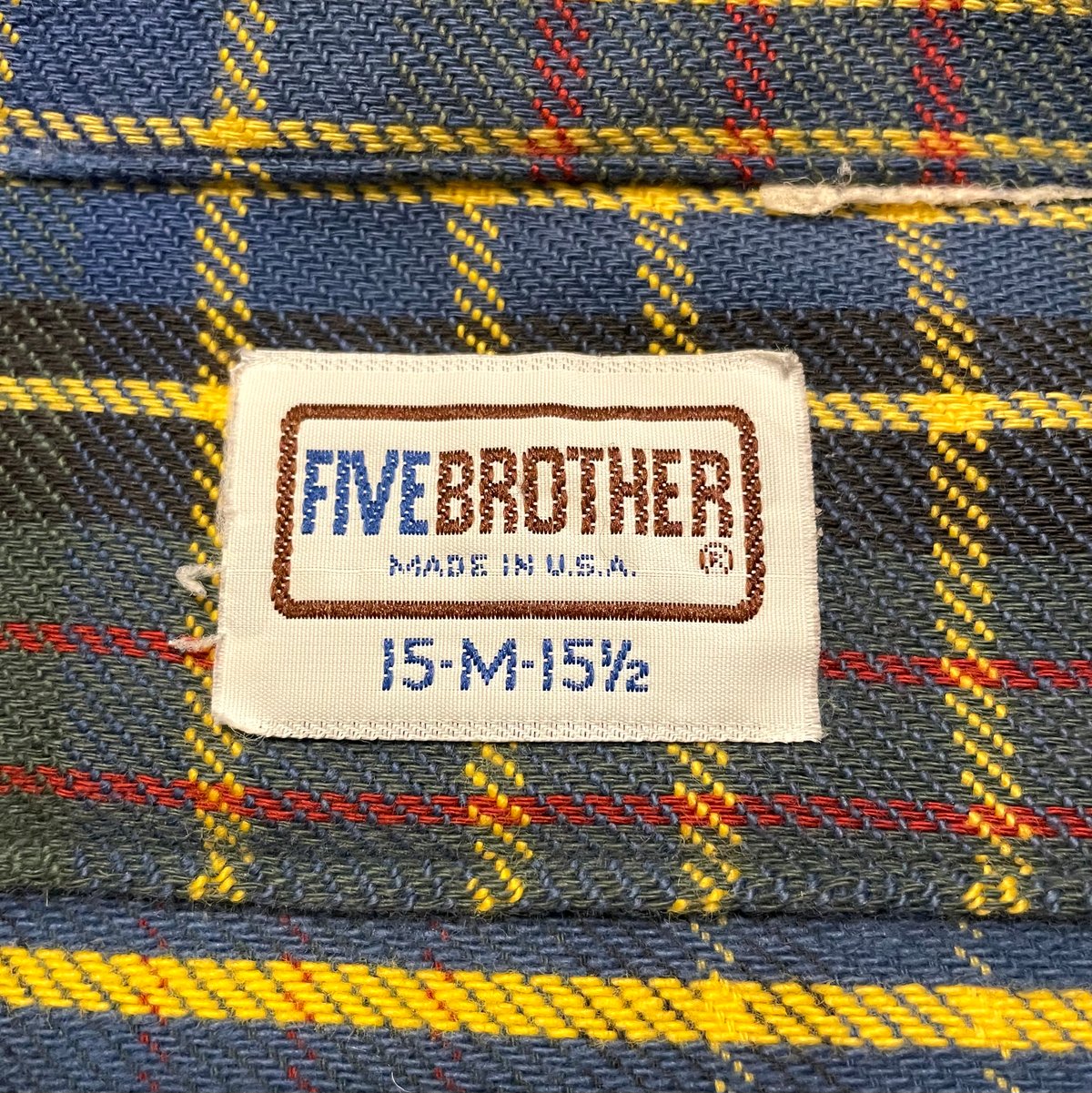 80s FIVE BROTHER ネルシャツ　USA製 80s FIVE BROTHER ネルシャツ ファイブブラザー USA製 80年代 (S155