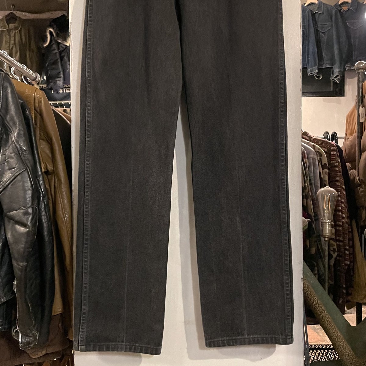80s Wrangler 13MWZWK 後染め ブラックデニムパンツ 32×33 USA製 80s Wrangler 13MWZWK 後染め ブラックデニムパンツ 32×33 USA製