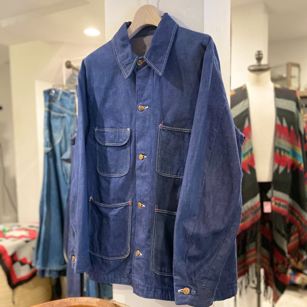 BLUE BELL 70s デニムカバーオール ワークジャケット ラングラー