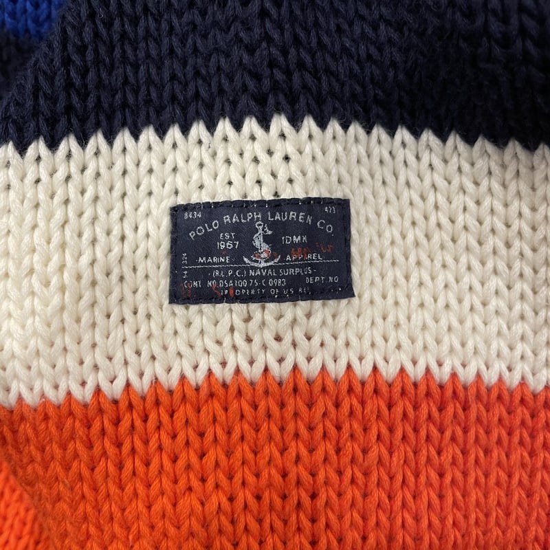 POLO RALPH LAUREN ボートネック マルチワイドボーダー コットン
