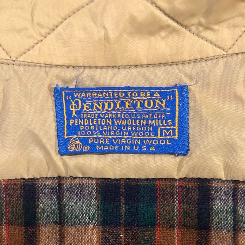 70s PENDLETON ウールチェックシャツ ペンドルトン Size M USA製 70s PENDLETON ウールチェックシャツ ペンドルトン Size M USA製
