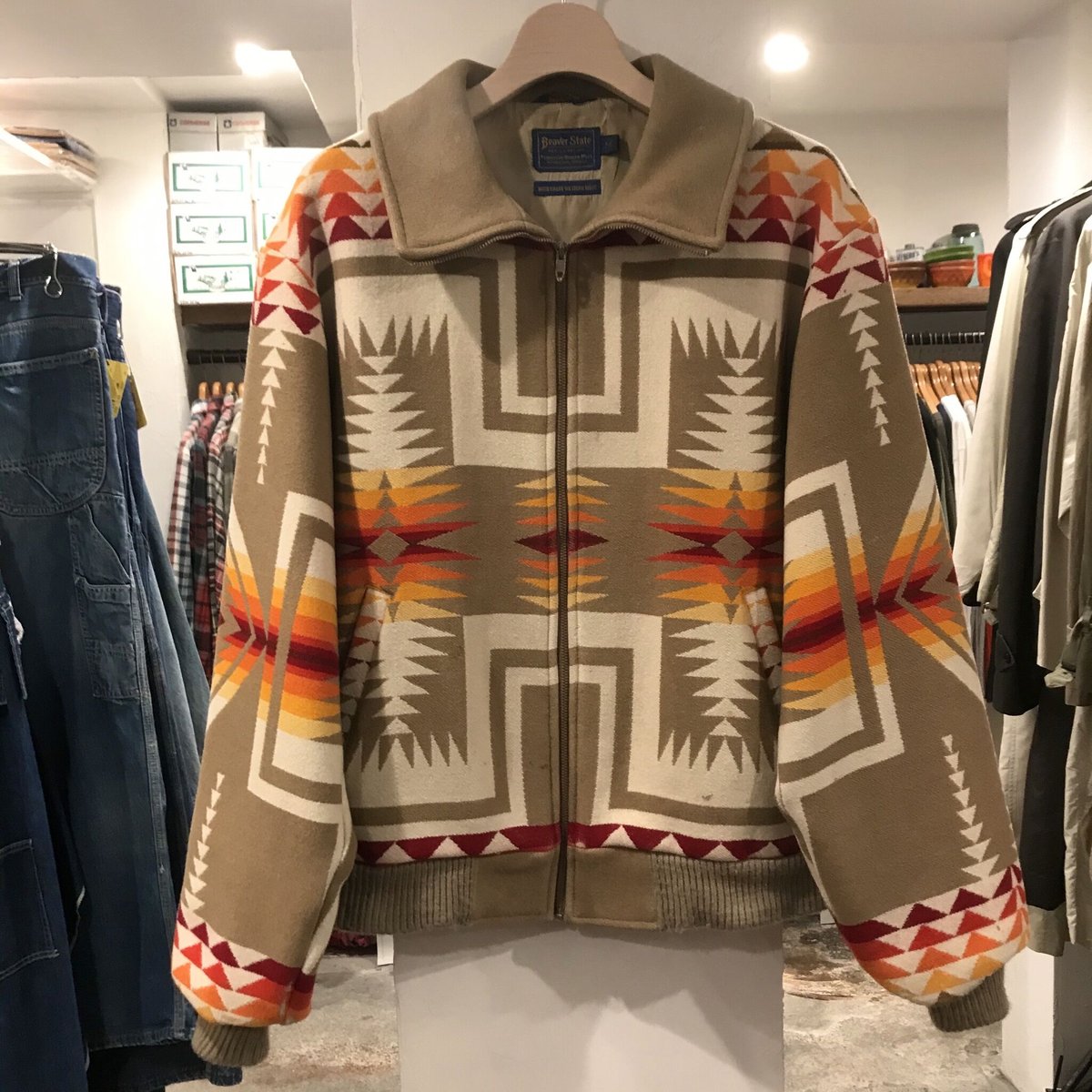 90s USA製 PENDLETON チーフジョセフ ネイティブウールジャケット fit=scale-down,w=1200