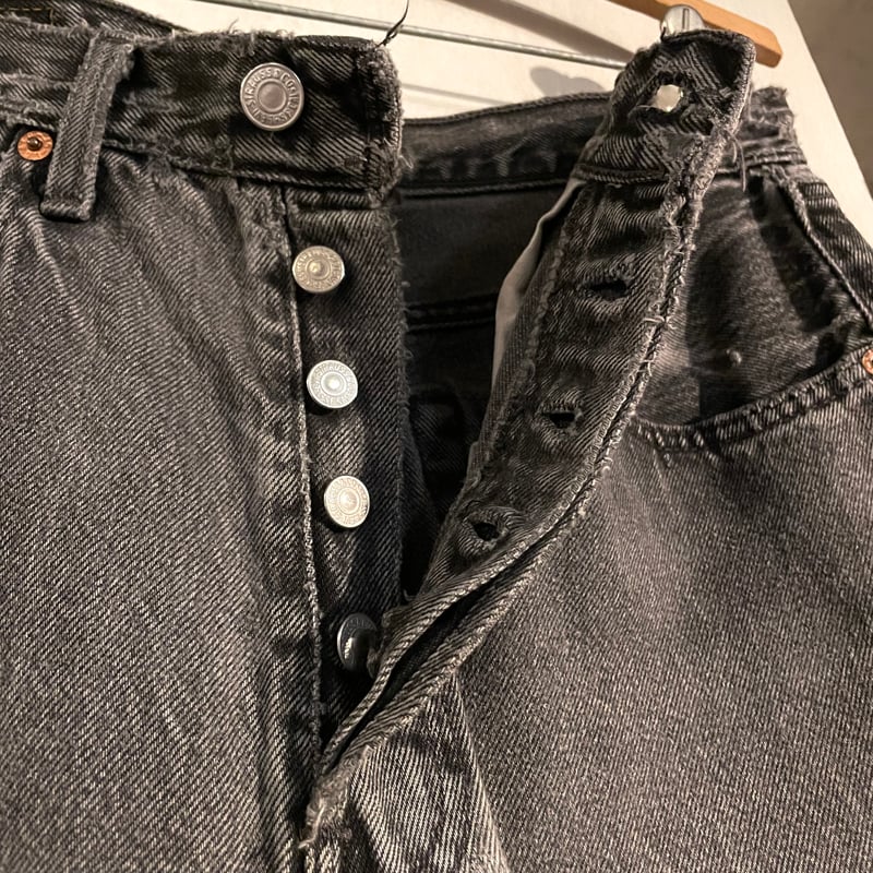 LEVI’S〈501 ブラックデニムパンツ ジーンズ 90s 96年 W31〉 LEVI'S〈501 ブラックデニムパンツ ジーンズ 90s 96年 W31
