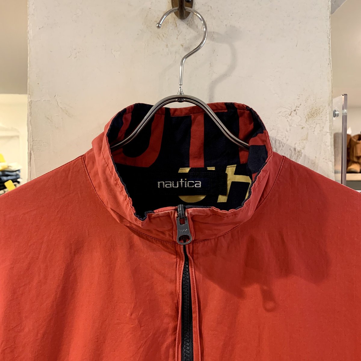 90s nautica リバーシブル ナイロンジャケット 総柄 ノーティカ 90s nautica リバーシブル ナイロンジャケット 総柄 ノーティカ