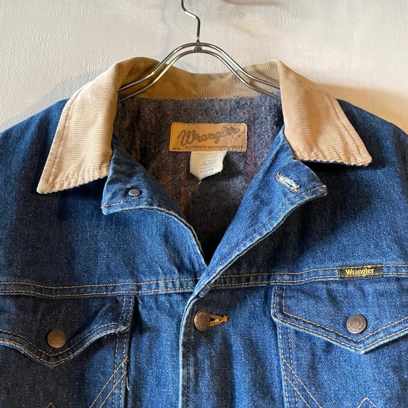 80s Wrangler デニムジャケット USA製 Size 44 ブランケット 80s Wrangler デニムジャケット USA製 Size 44 ブランケット