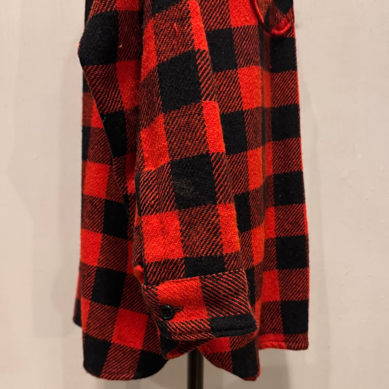 60s PowrHouse L/S Vintage Wool Shirt USA製 マチ付き