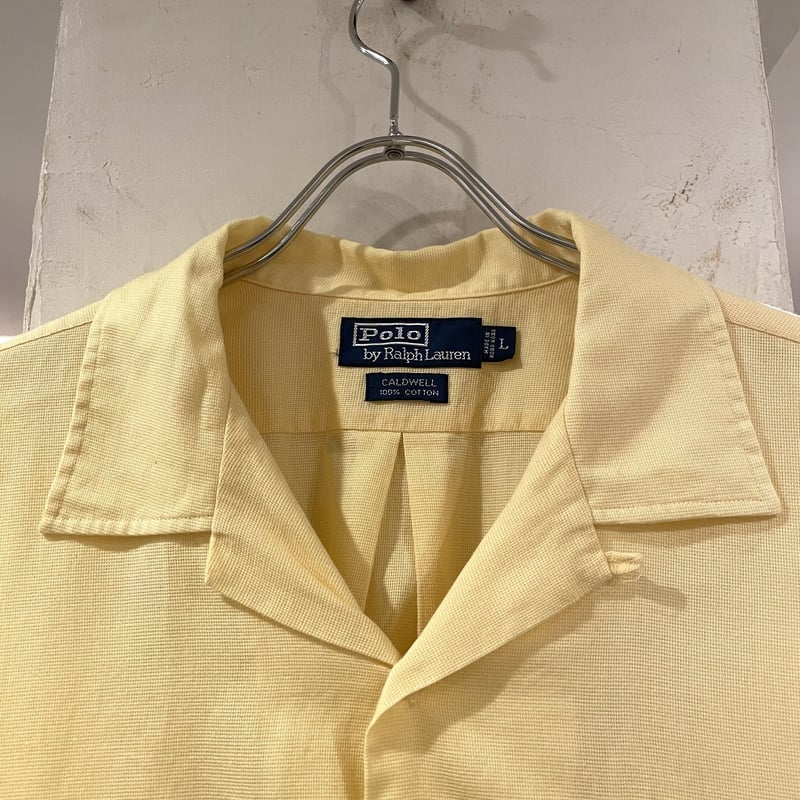 ラルフローレンオープンシャツ 90's “Polo Ralph Lauren” CLAYTON S/S SHIRT SIZE XL ラルフ