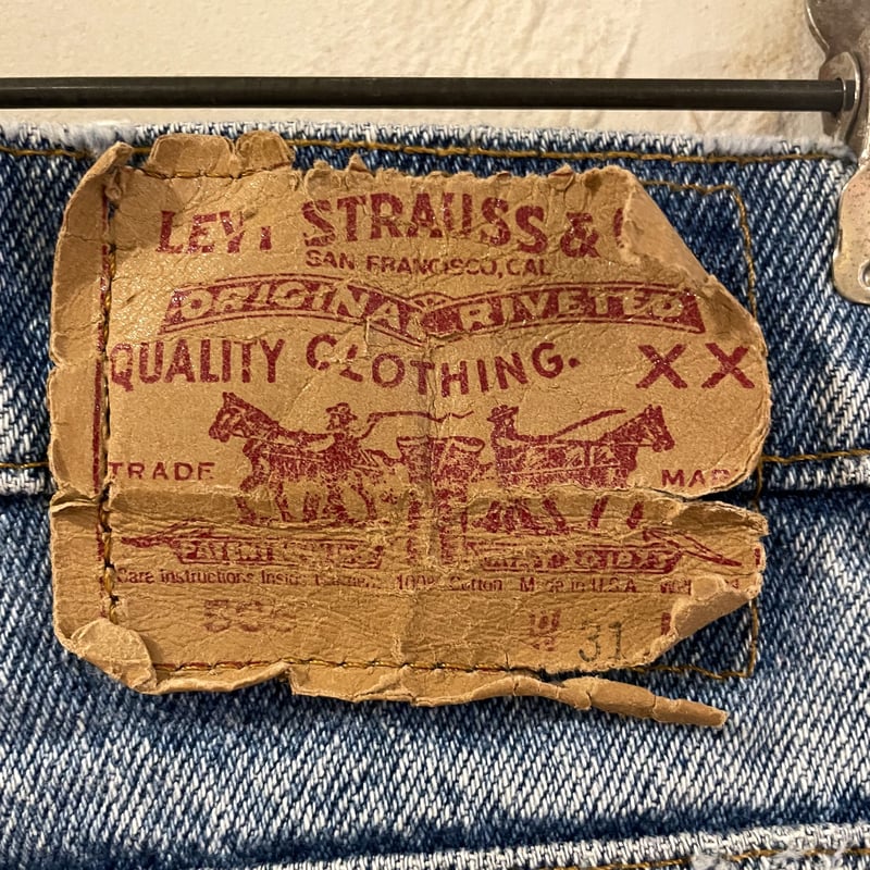 90s USA製 Levi's 505 W35L33 ボタン裏532 濃紺 90s Levi's 505 デニムパンツ リーバイス505 ボタン裏532 USA製 199