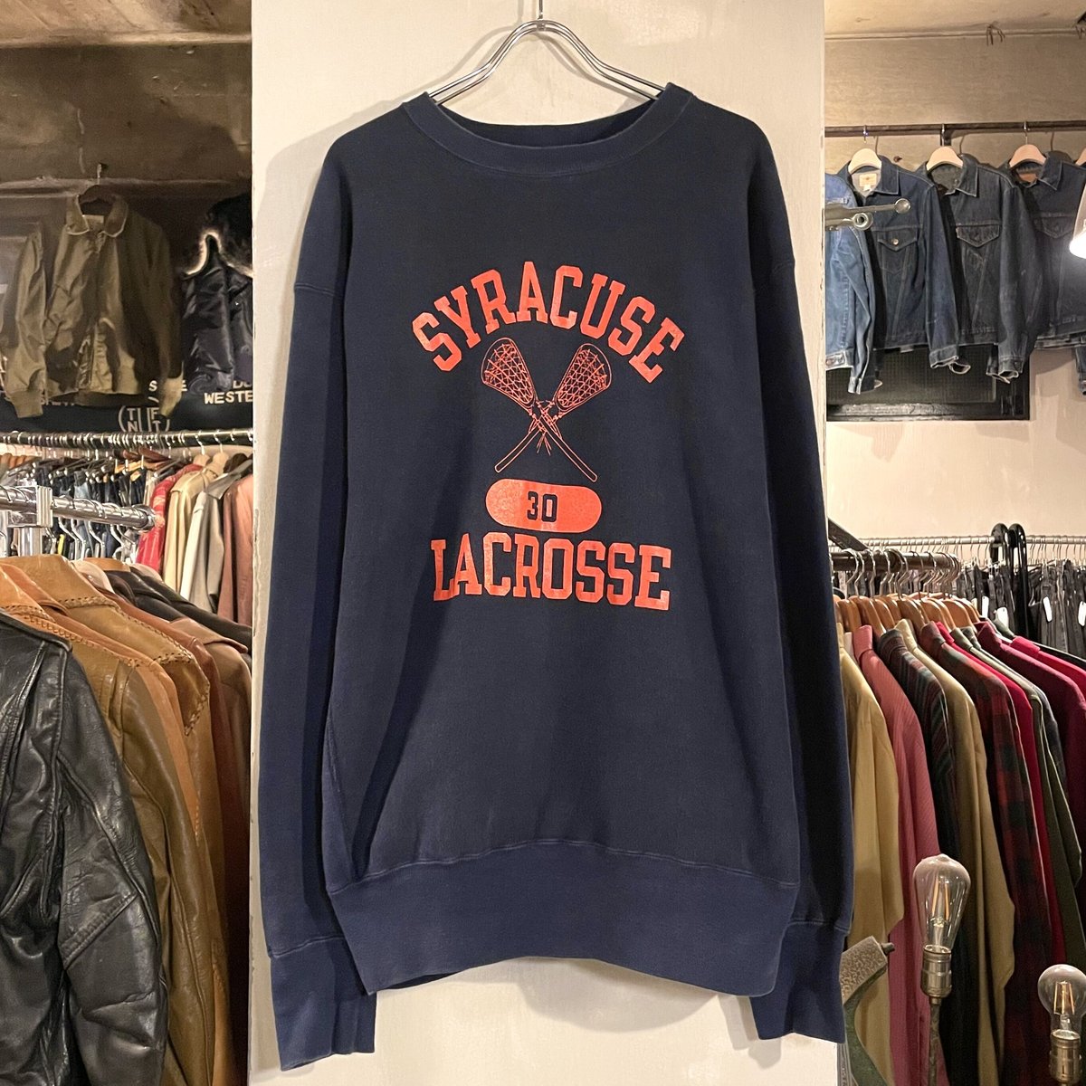 80s Champion リバースウィーブ REVERSE WEAVE USA製 ネイビー S