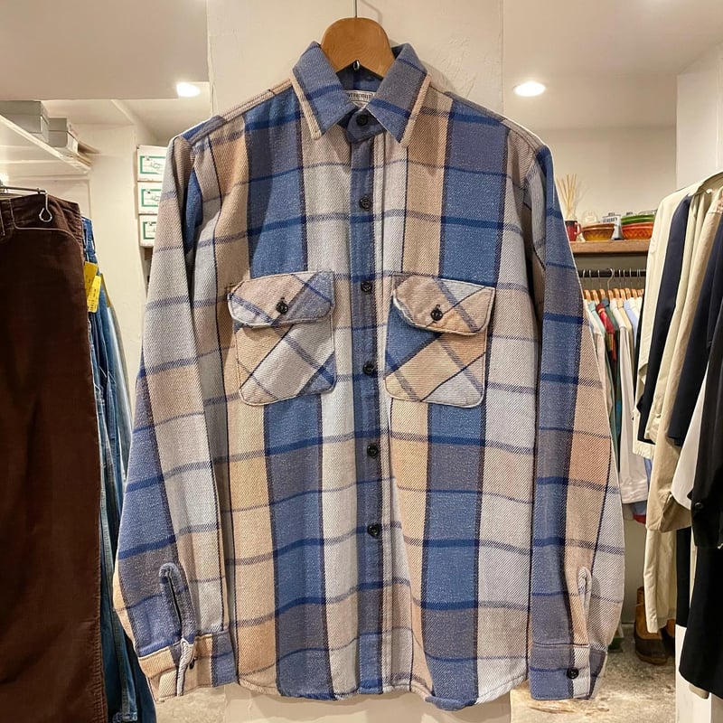 FIVE BROTHER 70s チェック柄 Sサイズ フランネルシャツ USA製