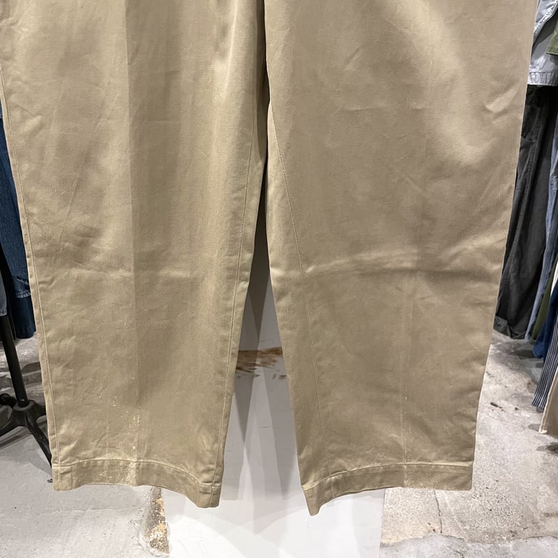 60s US ARMY COTTON KHAKI TROUSERS 60年代 コットンチノパン