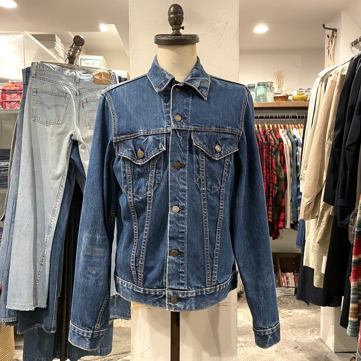 Levis 71205 Big E 60s デニムジャケット ロング丈 小パッチ 不 Levis 71205 Big E 60s デニムジャケット ロング丈 小パッチ 不