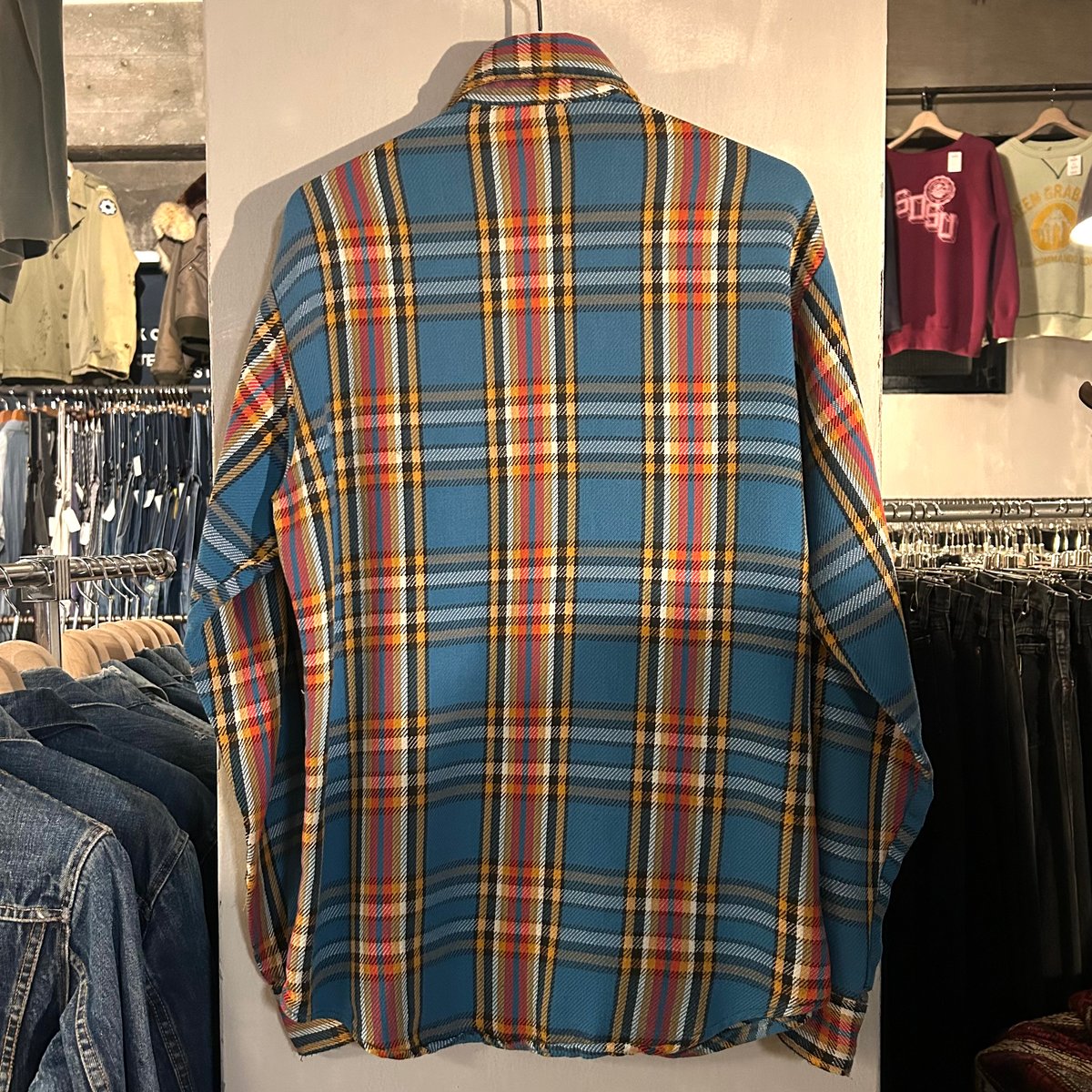 70s BIG MAC ネルシャツ M 70s BIG MAC L/S ネルシャツ Size M 単色タグ ビッグマック