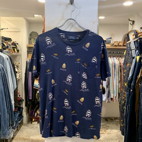 POLO RALPH LAUREN　ショートスリーブTシャツ　総柄　ラルフローレン　(S2450)