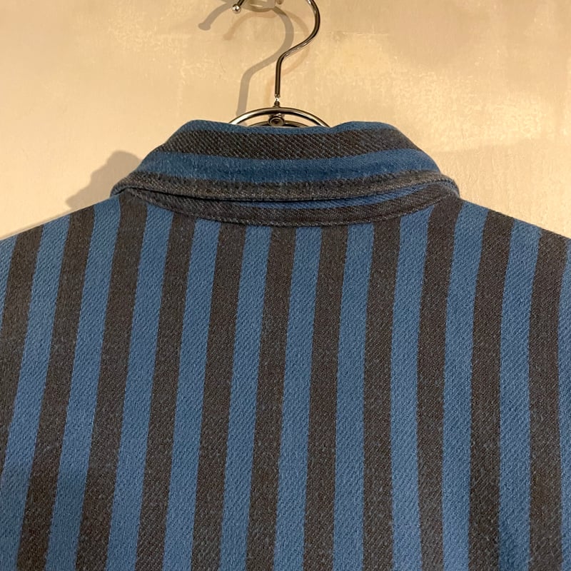 80s BIG MAC × ST JOHN'S BAY L/S ネルシャツ ストライプ USA