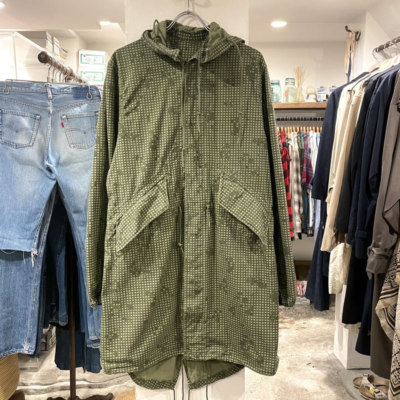 80s US ARMY ナイトデザートカモ パーカー モッズコート グリーン 緑 80s 82年製 米軍実物 US ARMY ナイト デザート カモ パーカー XS