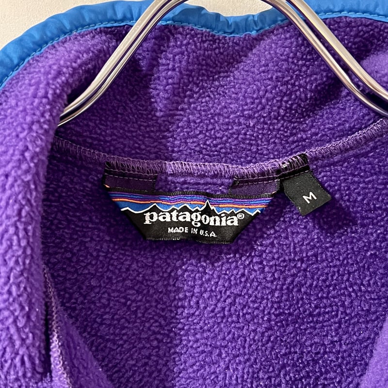Patagonia シンチラスナップT M 青紫 美品 L 99年 バイオレット シンチラ スナップt Patagonia パタゴニア