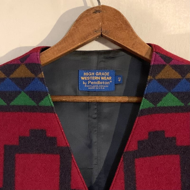 90s PENDLETON Native Pattern Wool Jacket