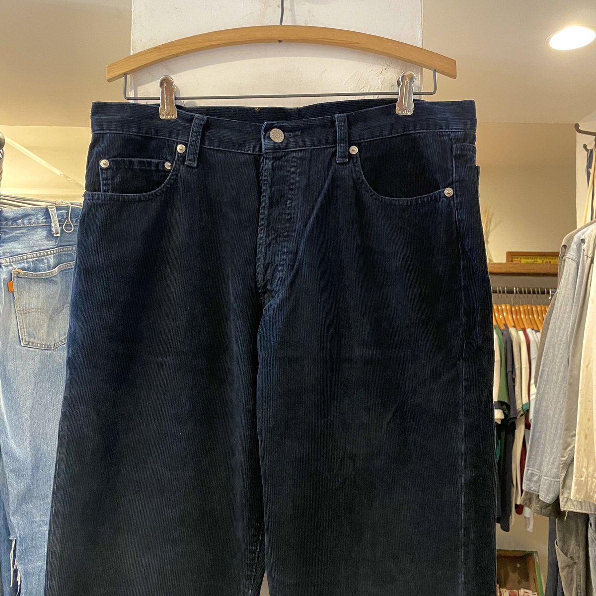 90,RRL ダブルアールエル ブラックコーディロイパンツ USA製 90s RRL