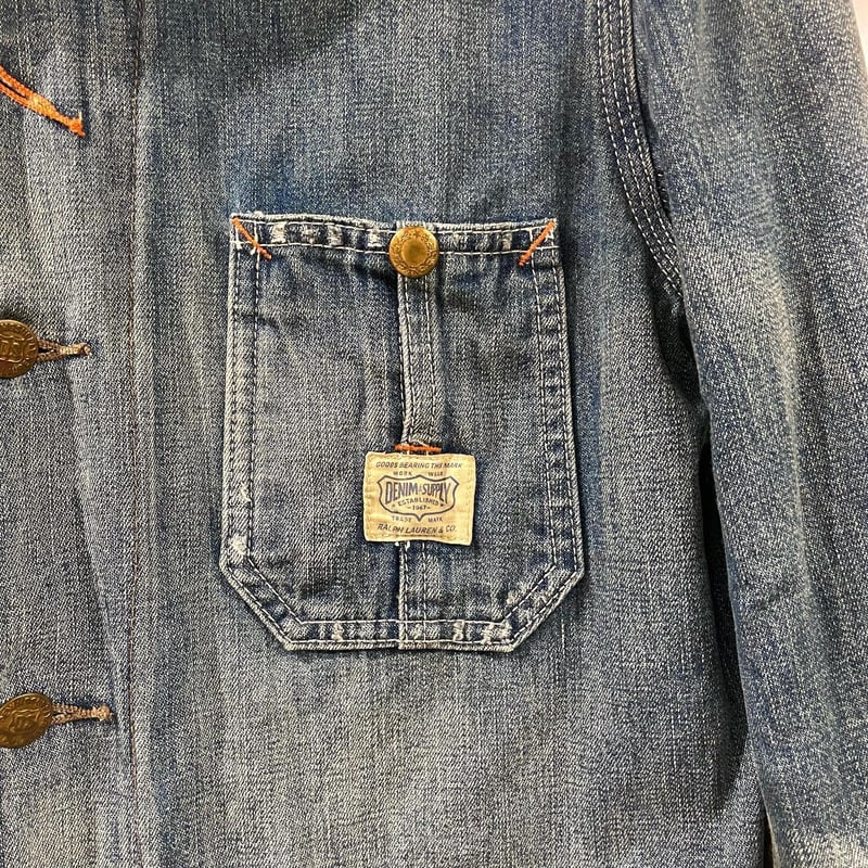 DENIM&SUPPLY デニム カバーオール USED加工 デニムアンド DENIM&SUPPLY デニム カバーオール USED加工 デニムアンド
