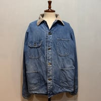 70s　KEY　ヴィンテージ デニムカバーオール　Size L相当　ブランケット付　(S5123)