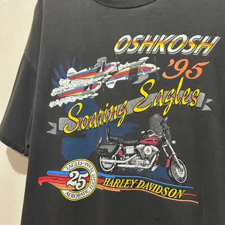 90s　HARLEY-DAVIDSON　S/S Tシャツ　ハーレーT　Size XL　USA製　(S5746)