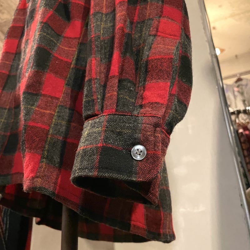 50s TOWNCRAFT Vintage Wool Shirt オープンカラー ウールシャツ