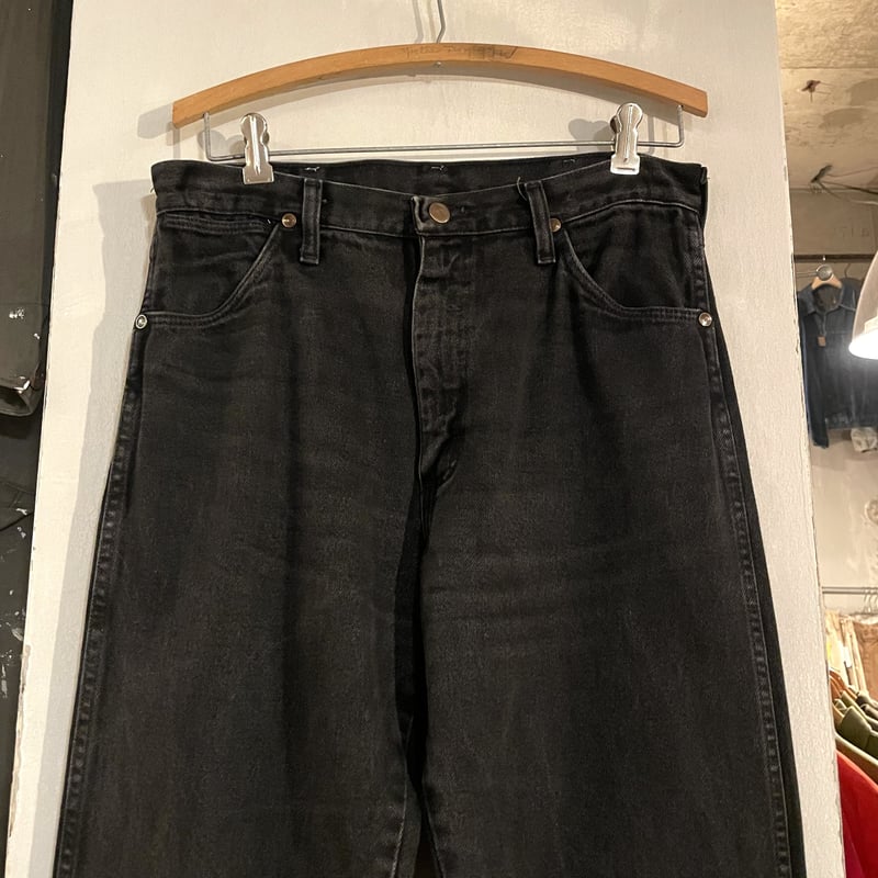 80s Wrangler 13MWZWK ブラックデニムパンツ 32×34 USA製 80s Wrangler 13MWZWK ブラックデニムパンツ 32×34 USA製