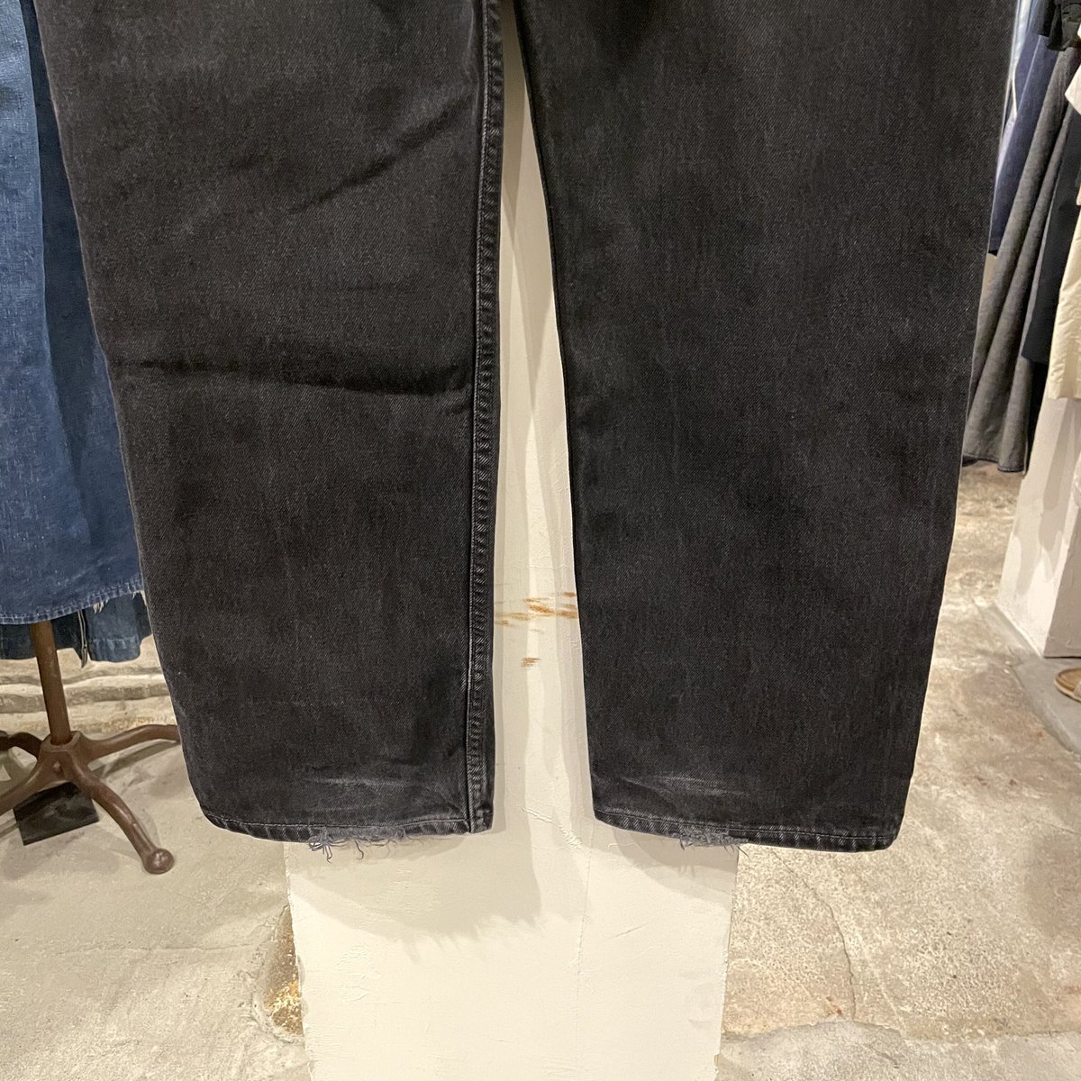 Levi's 501 後染めブラックデニム ボタン裏553 USA製 2002年