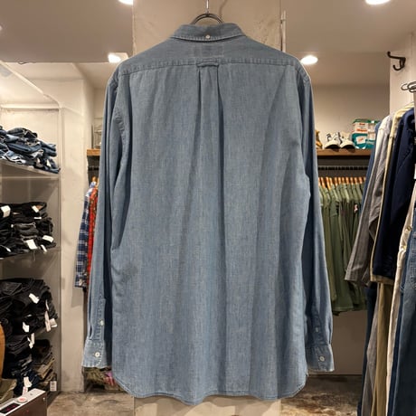 Ralph Lauren　L/S シャンブレーシャツ　Size L　ラルフローレン　ボタンダウンシャツ　コットンシャツ　(S5213)
