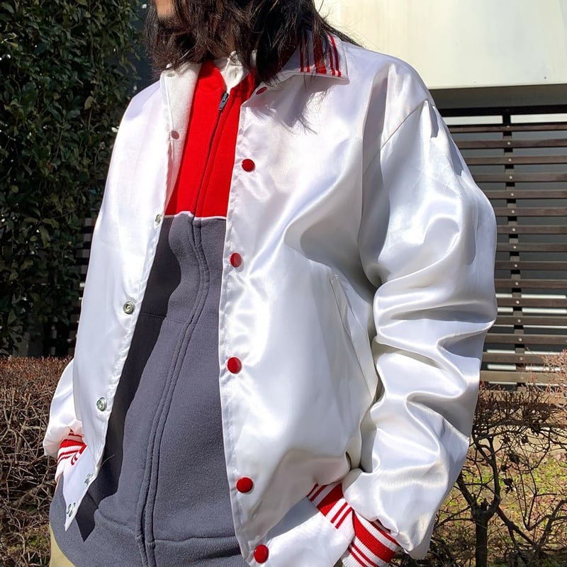 80s Swingster ナイロンスタジャン 襟付き DEADSTOCK スウィングスター