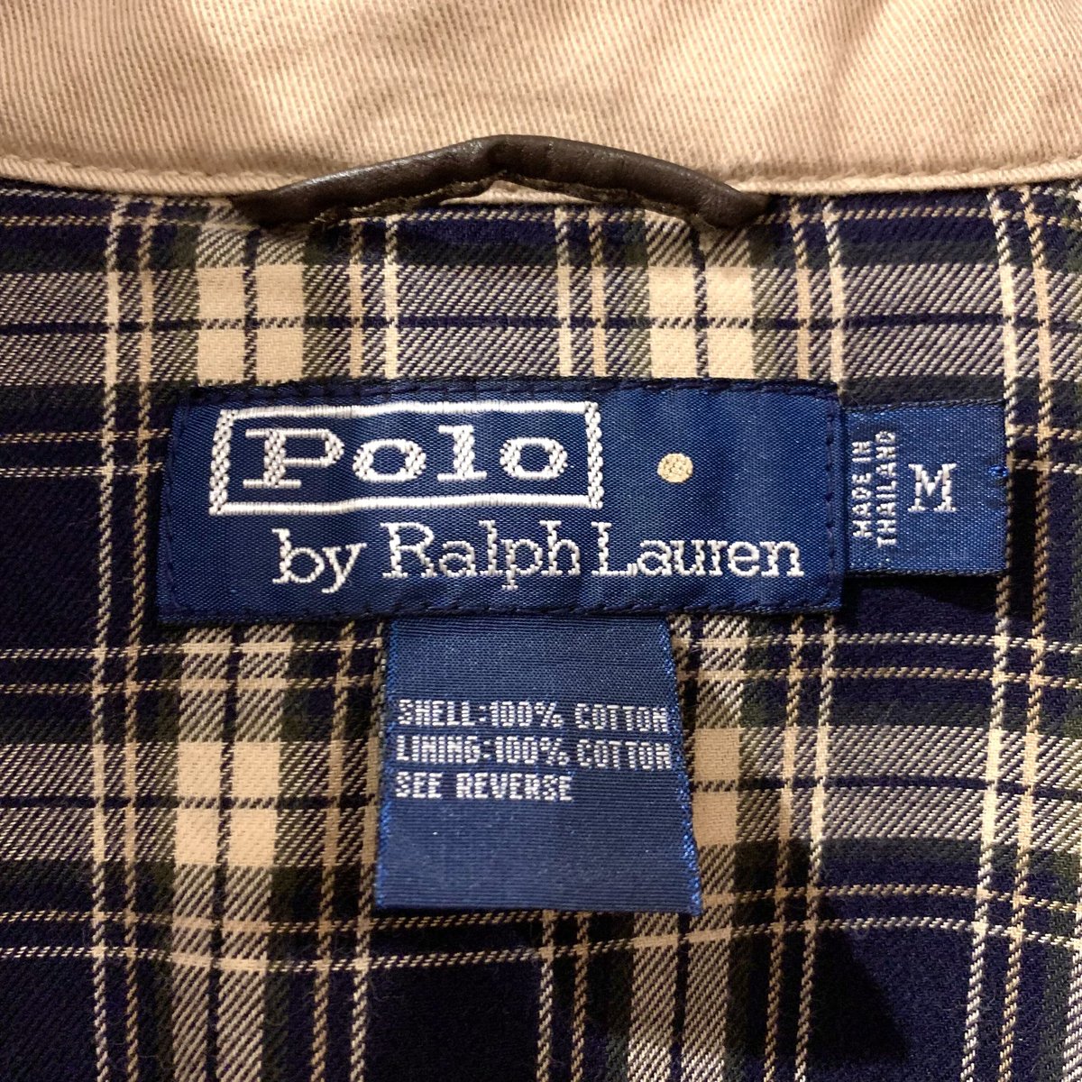 POLO by Ralph Lauren スウィングトップ チェック柄ライナー 襟