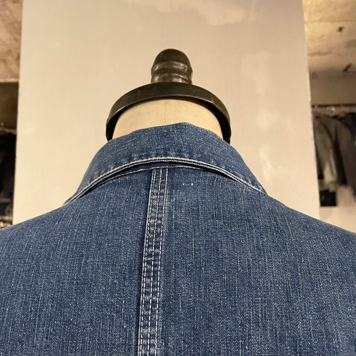 50s Vintage Denim Cover All デニムカバーオール インディゴ染 50s Vintage Denim Cover All デニムカバーオール インディゴ染