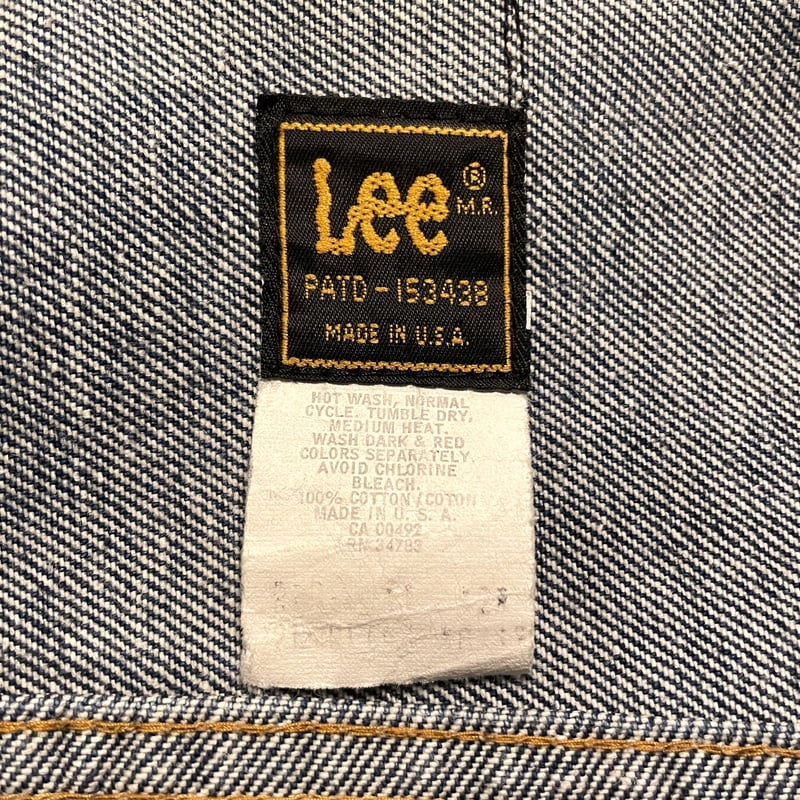 70s～ Lee 220-J デニムジャケット USA製 インディゴ ハチノス