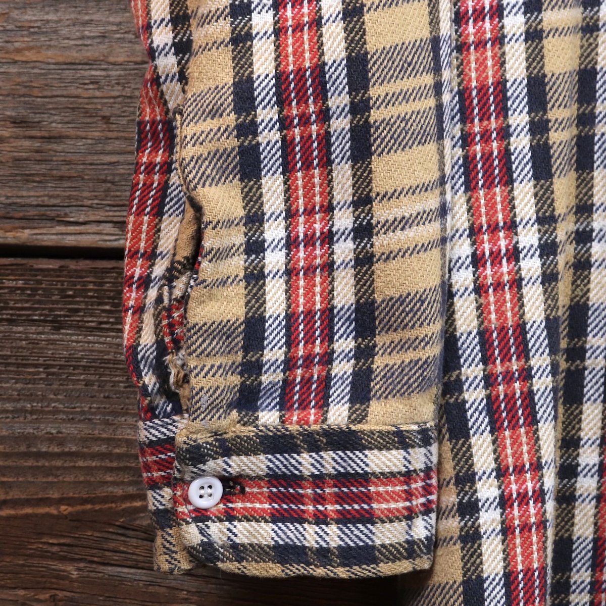 KEY キー　50's チェク柄ネルシャツ ビンテージ　ボロ　ワーク　古着 VINTAGE（ヴィンテージ）の「【ヴィンテージ古着】KEY チェック