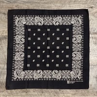 ヴィンテージバンダナ Bandana ヴィンテージバンダナ コバルトブルー USA製 フラワー