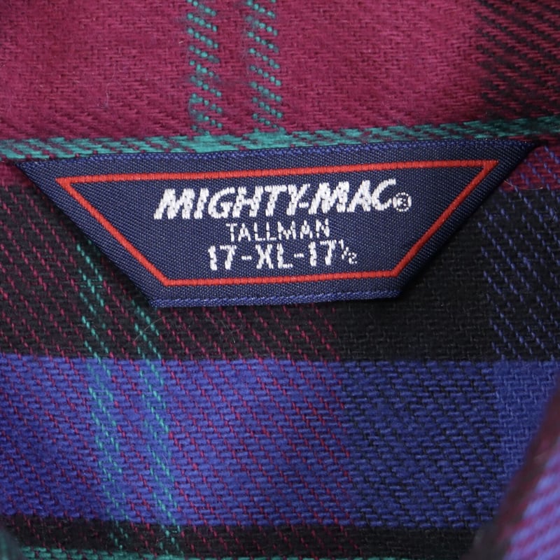 MIGHTY-MAC ネルシャツ DEAD STOCK 80年代 USA製 マイティー MIGHTY-MAC ネルシャツ DEAD STOCK 80年代 USA製 マイティー