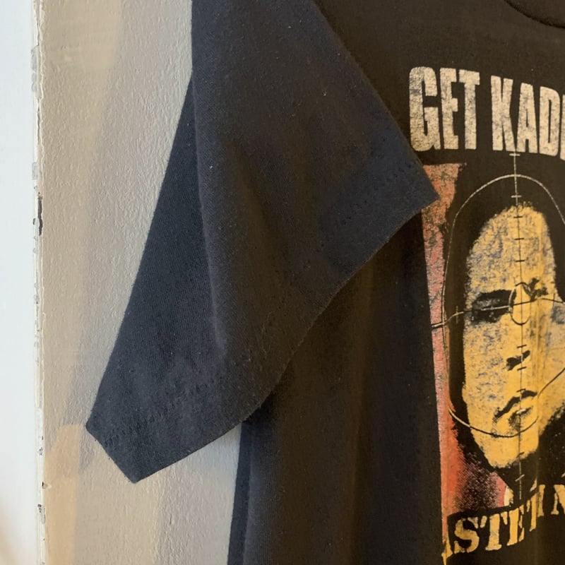 80s SCREENSTARS ショートスリーブTシャツ GET KADDAFI！ メッセージ