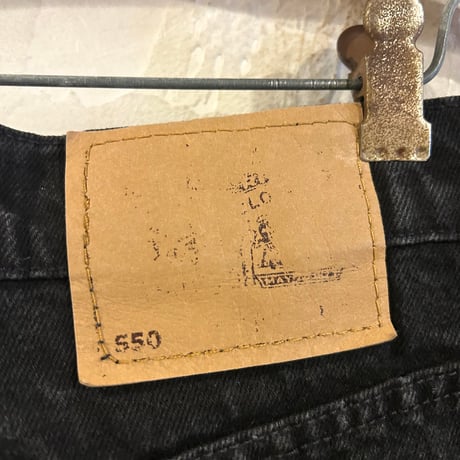 90s　Levi's 40550 4159　リーバイス 550　ブラックデニムパンツ　31×29 ½　1997年　USA製　(S5411)