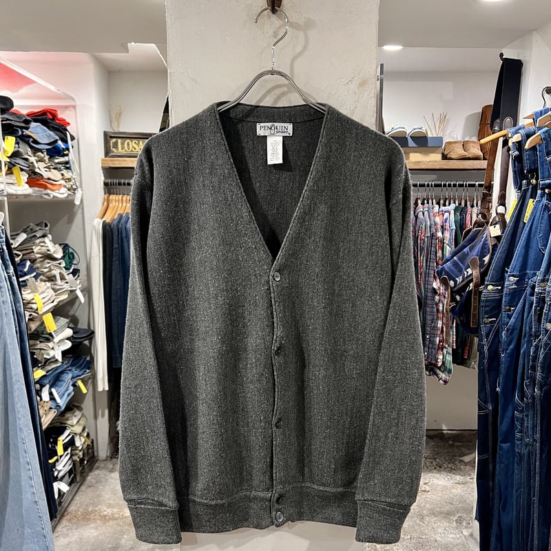 PENGUIN SPORT アクリルカーディガン ダークグレー L (S3543) | DUFF