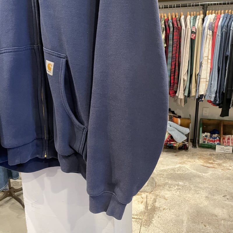 carhartt ジップアップ スウェットパーカー 紺 カーハート