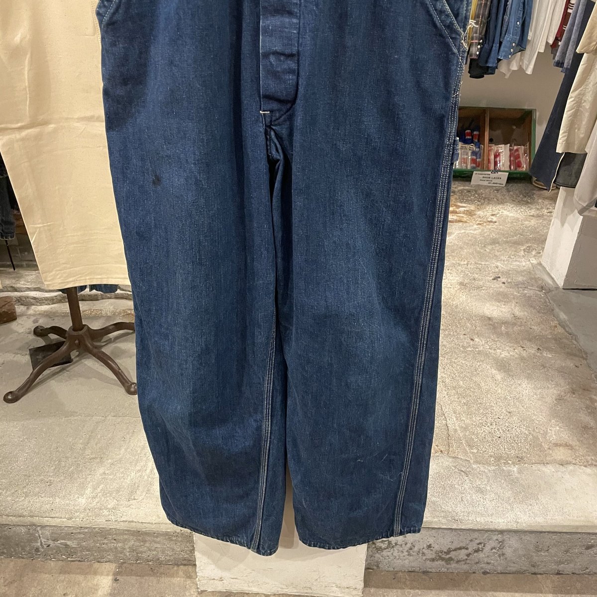 Lee オーバーオール Jelt Denim ユニオンチケット USA製 70s Lee オーバーオール Jelt Denim ユニオンチケット USA製 70s