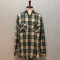 80s　BIG MIKE　L/S ネルシャツ　ビッグマイク　チェックシャツ　(S5398)