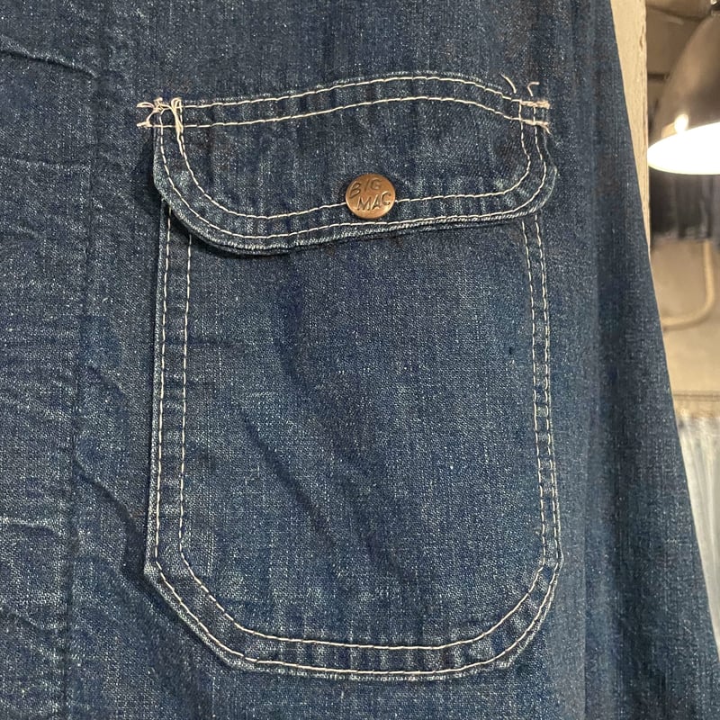 60s BIG MAC Vintage デニムカバーオール ブランケットライナー付き