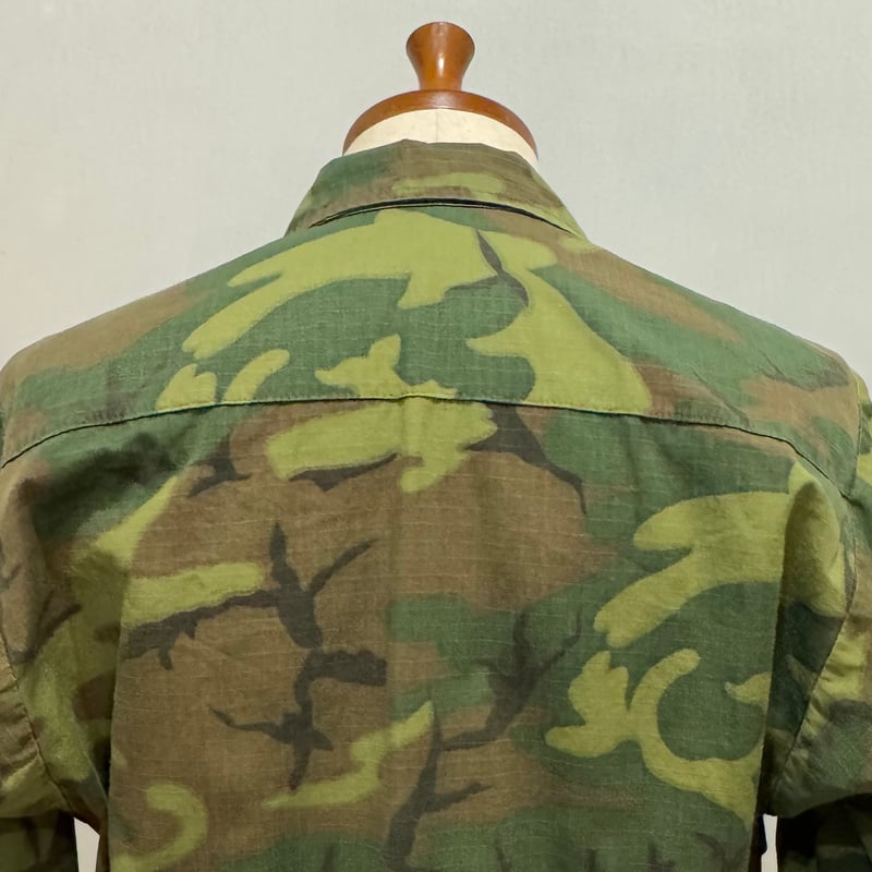 60s US ARMY グリーンリーフ カモ ジャングルファティーグ ジャケット 60s 米軍 U.S.ARMY ERDL グリーンリーフカモ ジャングル