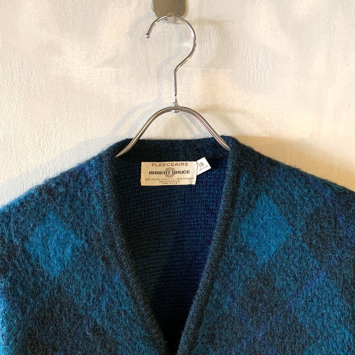 70s ROBERT BRUCE Vintage Mohair cardigan モヘアカーデ
