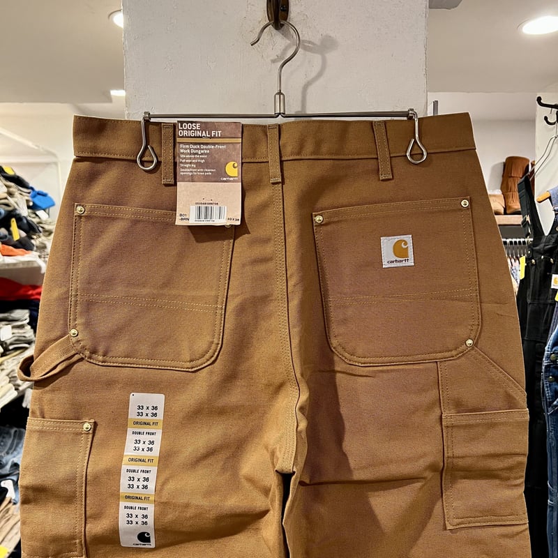 90s Carhartt ダック地 ペインターダブルニーパンツ ブラウン