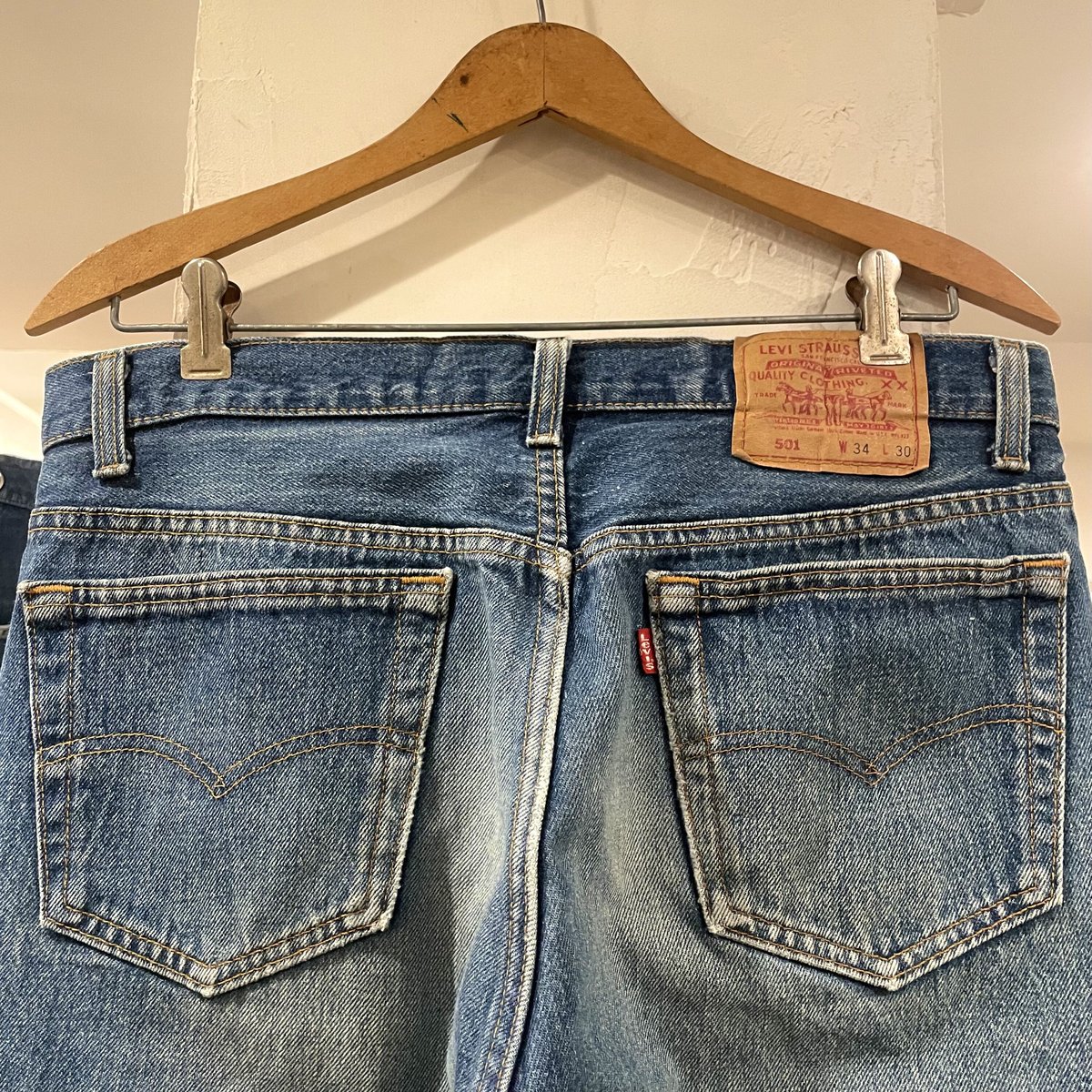 ◇◆90年USA製リーバイス501 W33 股下82cm ナイロンフット釦 Levi's 501 90年代 リーバイス 501 ナイロンフットボタン ボタン裏501