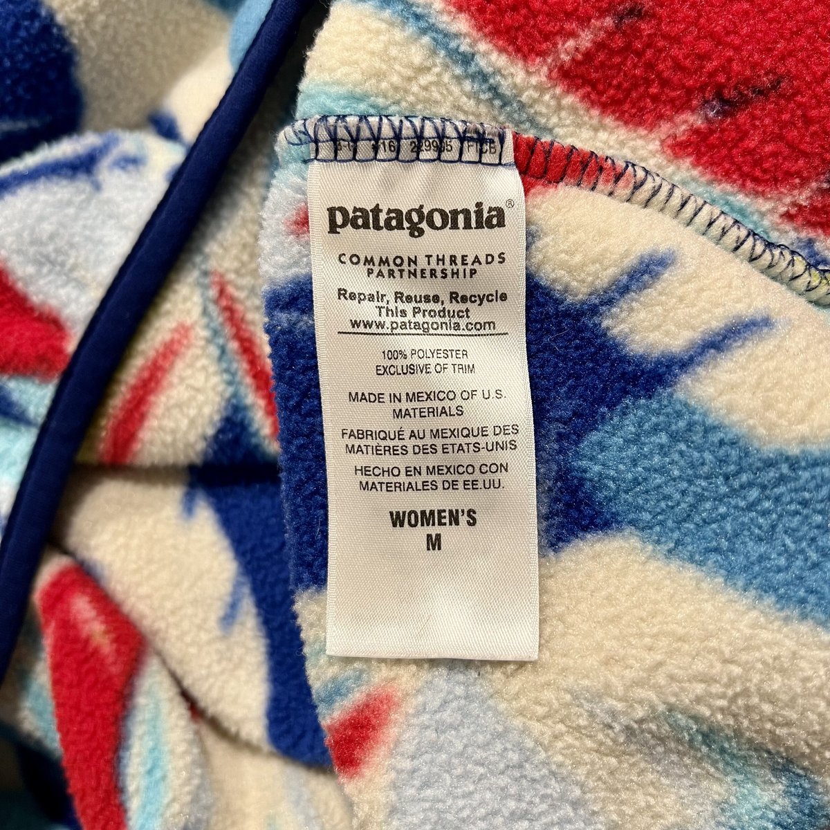 Patagonia シンチラスナップT パタゴニア 総柄 フリース Patagonia シンチラスナップT パタゴニア 総柄 フリース