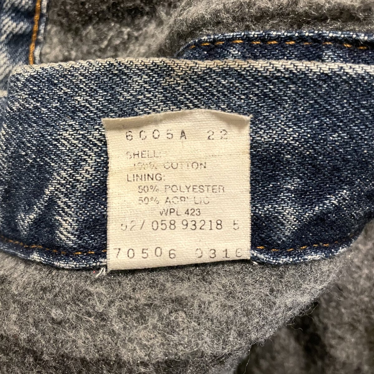 80s Levi's 70506-0316 デニムジャケット サイズ38 ブランケット 80s Levi's 70506-0316 デニムジャケット サイズ38 ブランケット